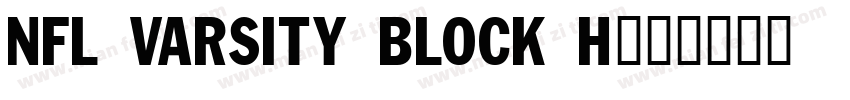 NFL Varsity Block H字体转换